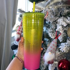 24 oz Pink Lemonade Starbucks tumbler